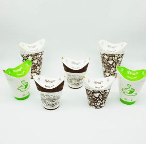 China Recyclable Packing PLA Coated Paper Cups , Biodegradable Paper Cups Customized Logo on sale