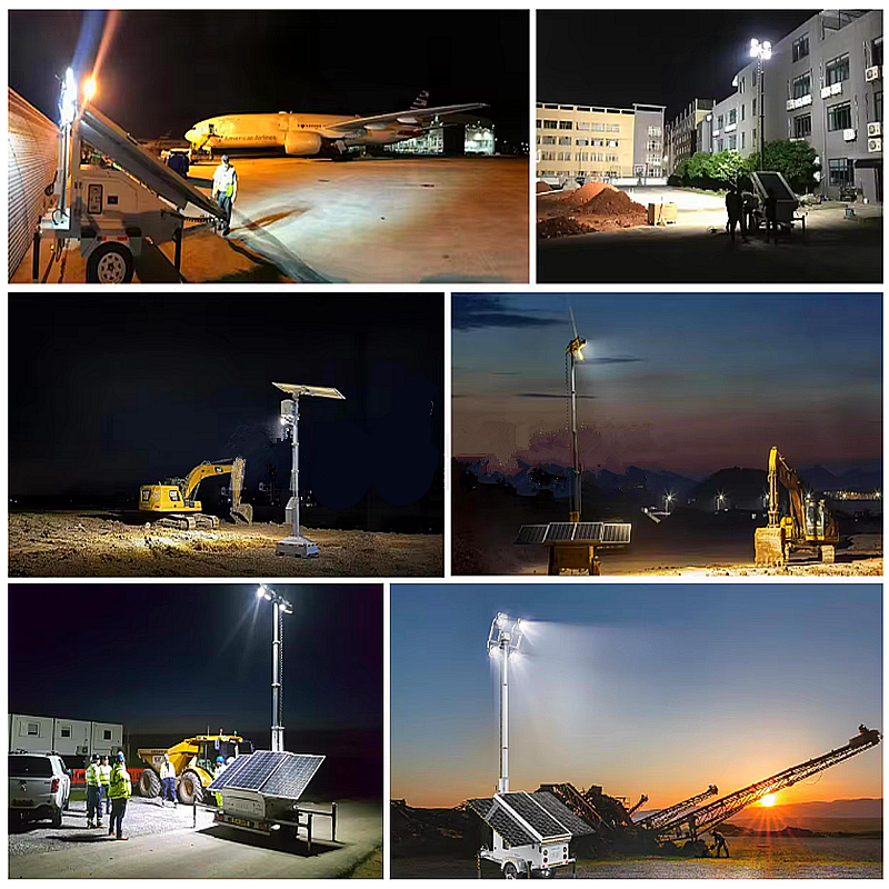 High Quality Light Tower Solar Powered Road Lights Emergency Repair Solar Light Tower Manufacturer