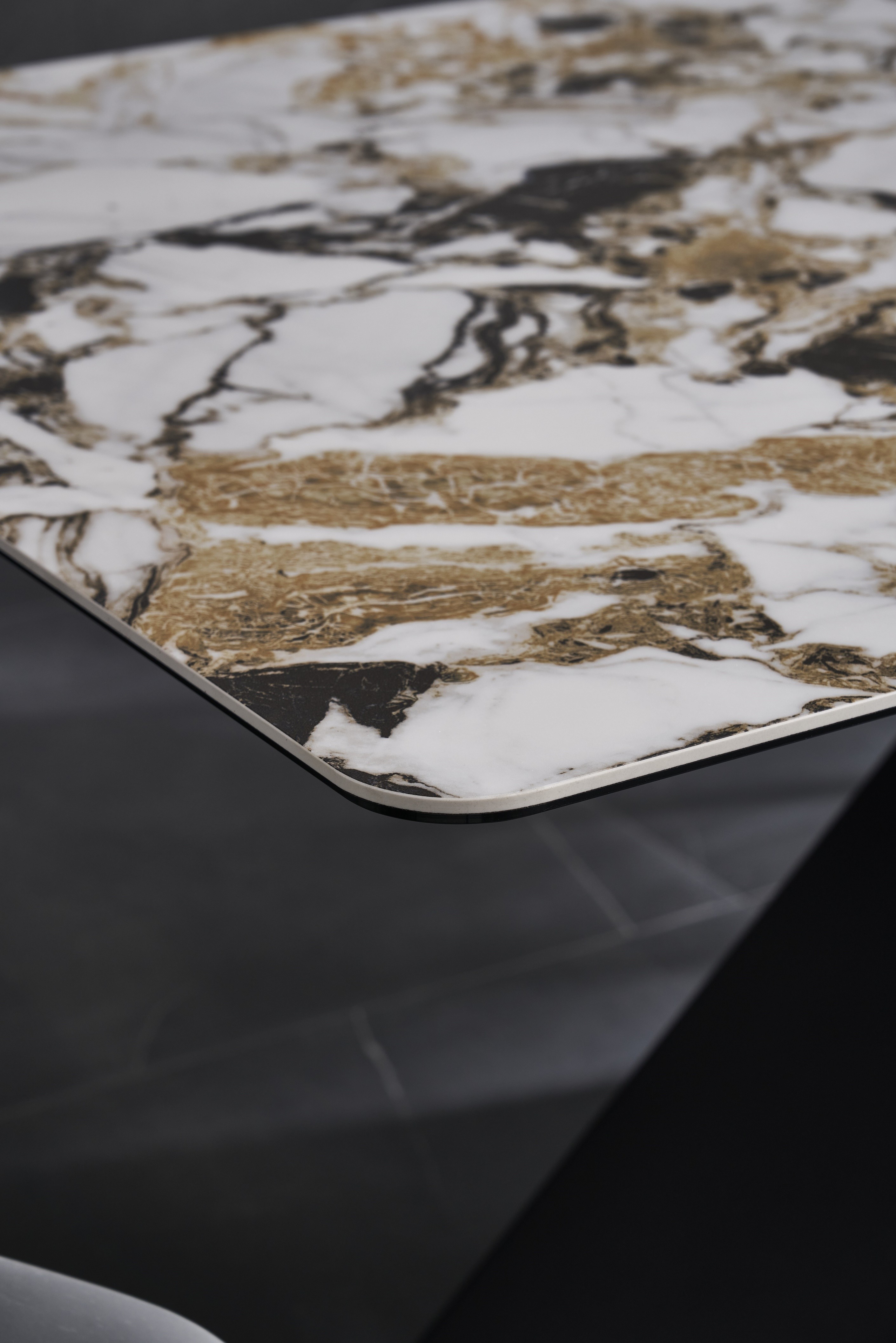 Luxury Marble Top Dining Table Set With Chairs Home Tableware Dining Table 6 Chairs