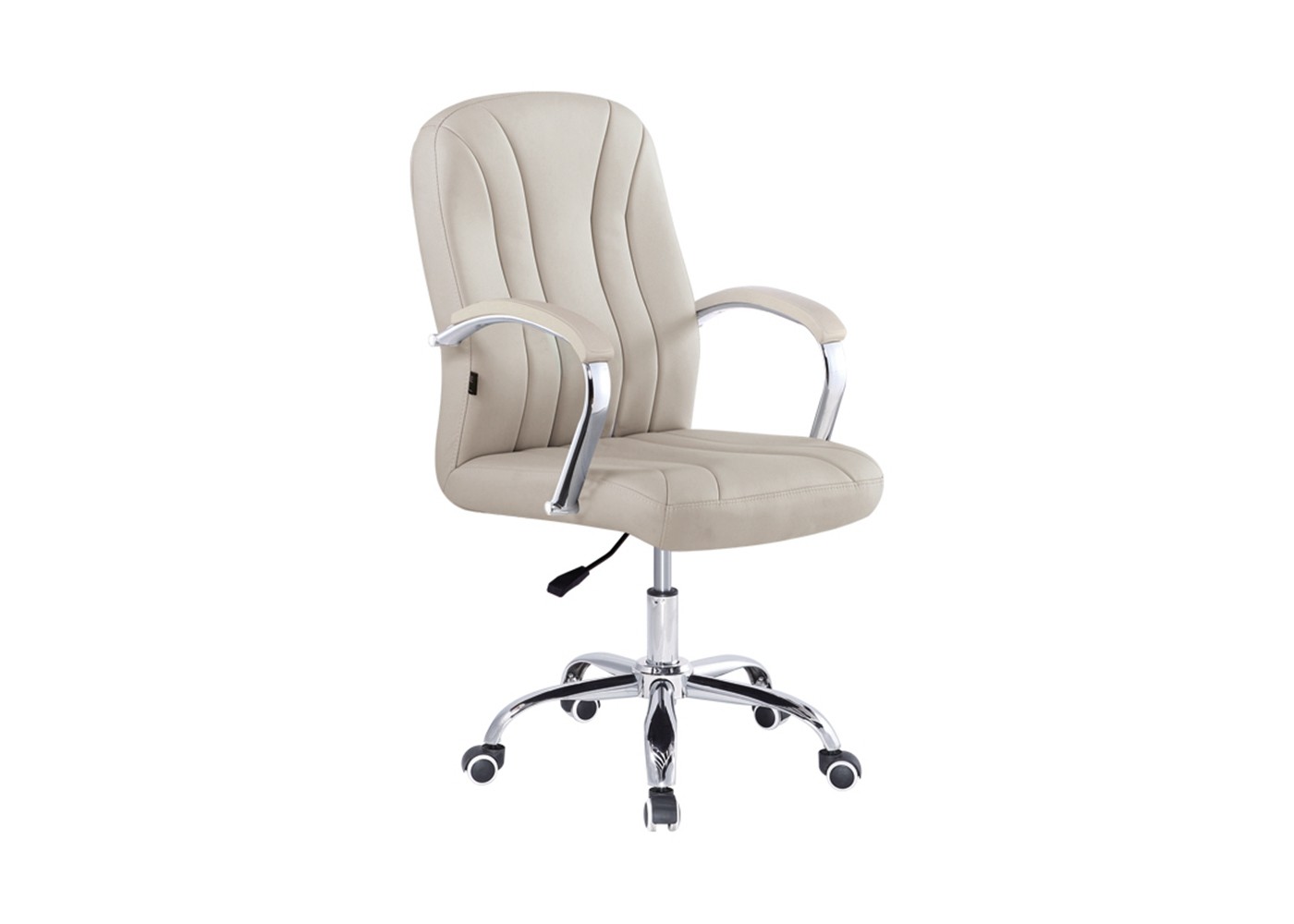 Dovetail Stylish Swivel 46cm Office Chair With Chrome Base