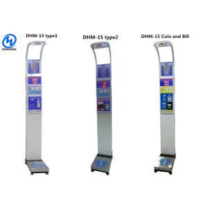 Quality Hospital Coin Operated Weighing Scales Height Range 200cm Microcomputer Control wholesale