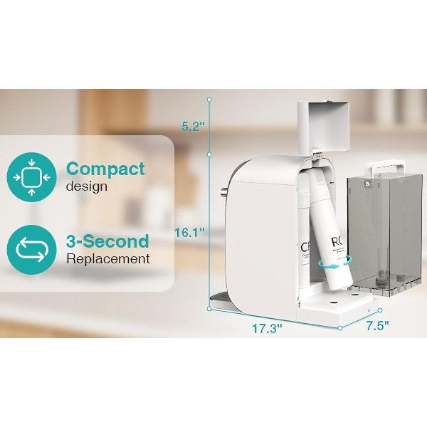 7L Dual Tank Desktop RO Water Purifier With UV Sterilization