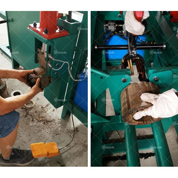 Electric Motor Wrecker Scrap Copper Motor Stator Recycling Machine for Professional
