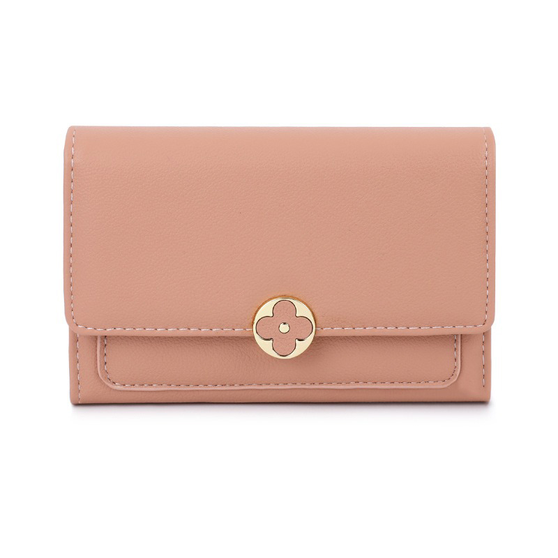 Four-Leaf Clover Retro Wallet for Women's End Compact Purse Low MOQ Mix Models Advantage