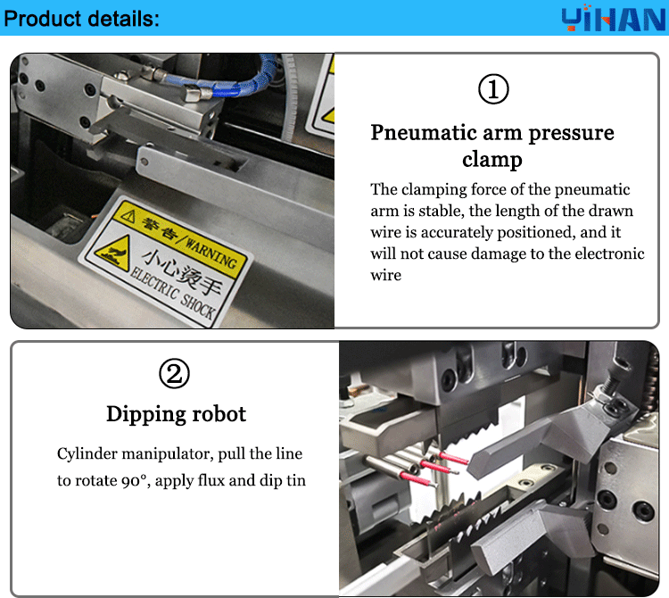 1-8mm Dip Length Stripping Twisting Tinning Dipping Tin Auto Terminal Crimping Machine