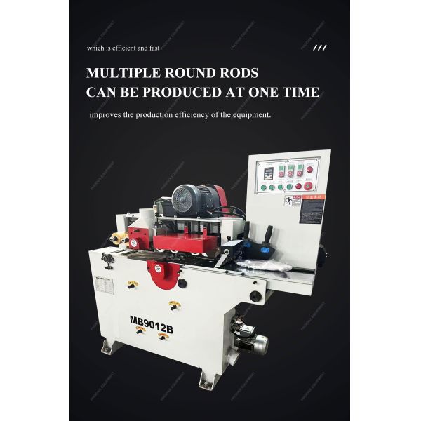 1050mm Working Width MB9012B Woodworking Machinery Round Rod Stick Making Machine Wood Broom Handle Machine