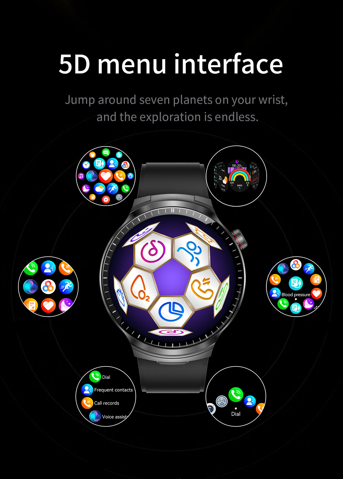 TWS Smart Watch and Wireless Earbuds 360*360 IPS Screen 10 Days Battery Life BT 5.0