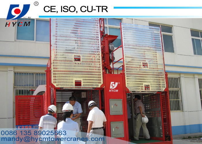 SC200/200 50m High Double Cages Passenger Lift