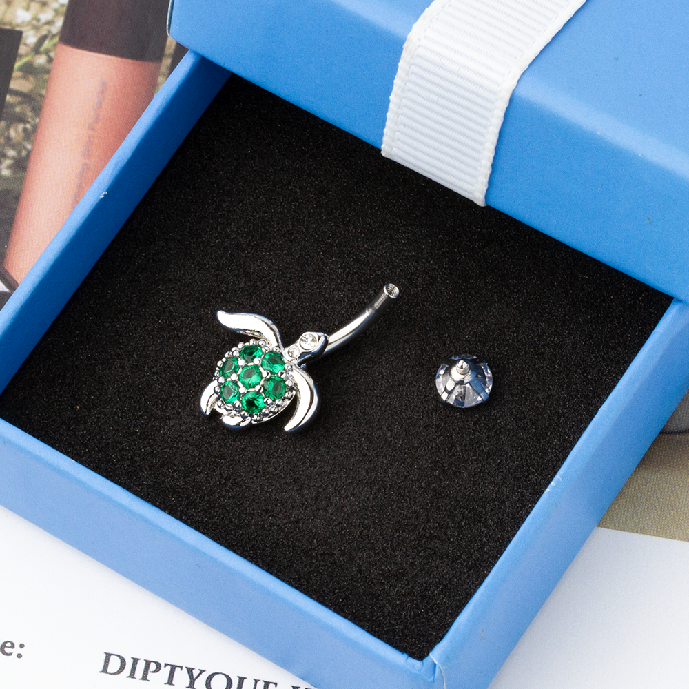 10mm 12mm Stainless Steel Body Jewelry Rhinestone Belly Button Piercing Jewelry