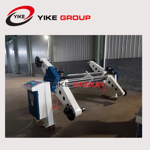 Symmetrical Shaftless Mill Roll Stand , Single Facer Line Electric Mill Roll Stand