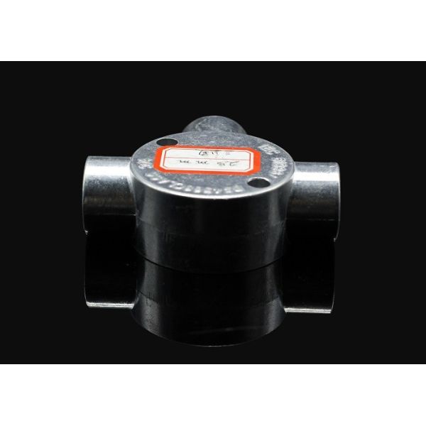 TOPELE 25mm / 32mm BS Electrical Conduit Galvanized Aluminum Circular Junction Box For Conduit Fittings