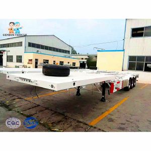 12 Meters Heavy Loading Skeletal 30T Container Semi Trailer