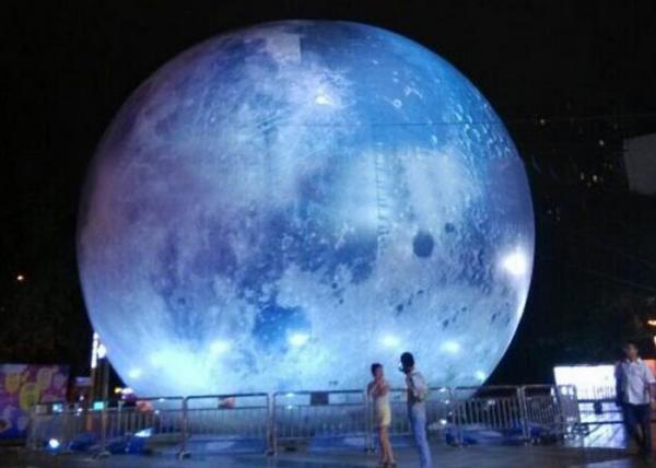 Cheap Globe Helium Balloon Printing Inflatable Moon Balloon LED light Planet Earth for sale