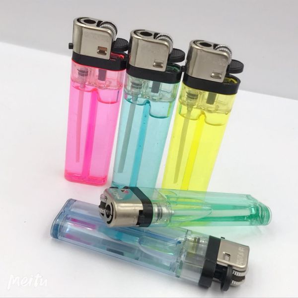 Five Colors Volueable Disposable Flint Wheel Lighter Factory Wholesale Cheap Gas Lighter