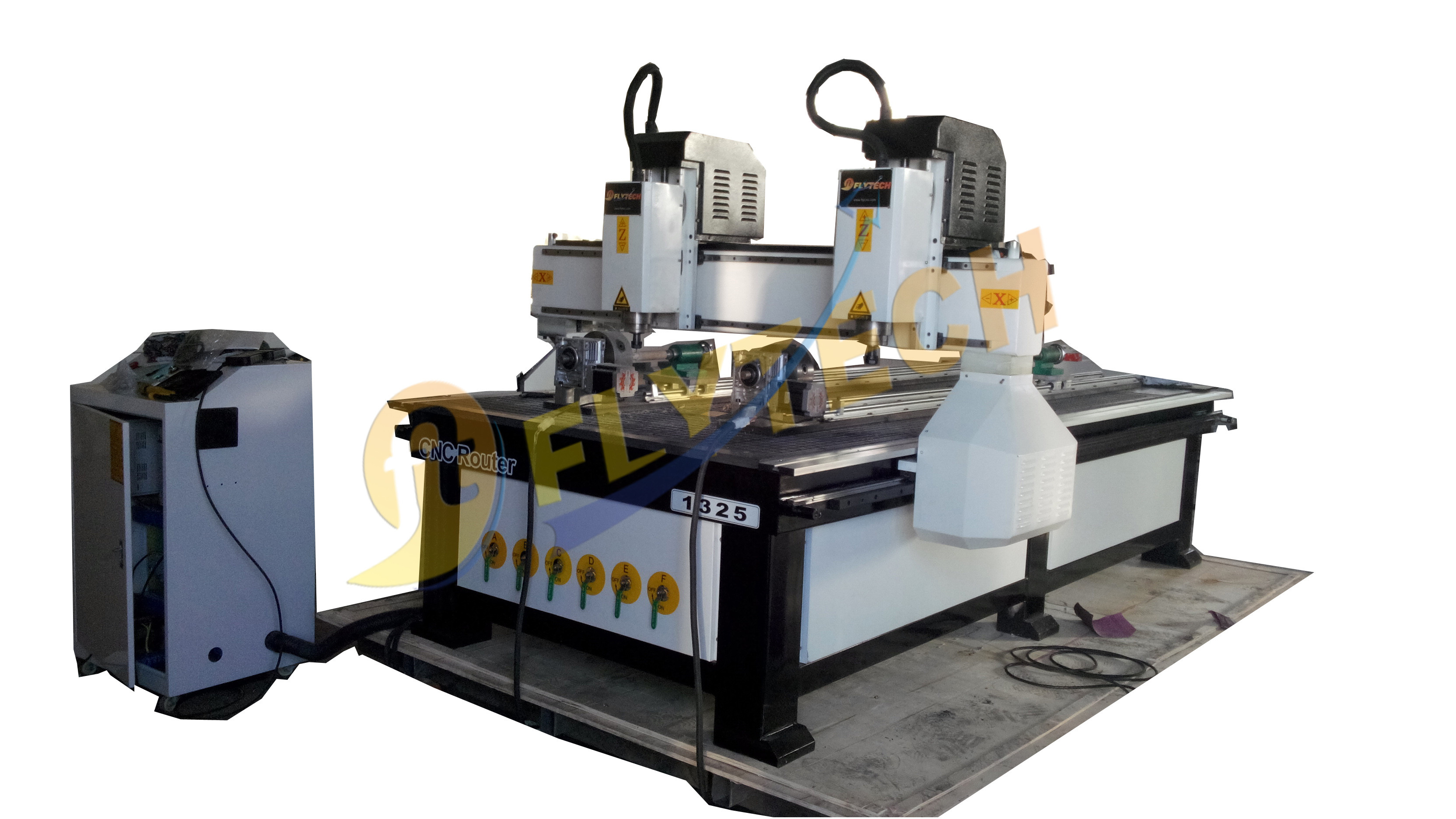 Quality two heads CNC woodworking machine with NK105 system wholesale