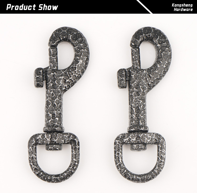 Nickel-free 3/7" Metal Snap Hook Clasp 11mm Antique Swivel Hooks for Accessories