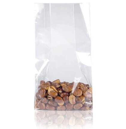 Transparent OPP Plastic Side Gusset Printing Square Bottom Poly Bag for Candy Packing