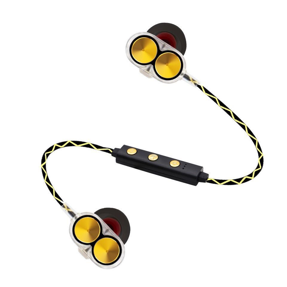 Made in China Dual Dynamic speakers premium quality bt wireless earphone with microphone and volume handsfree function