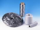 China Metal Fiber Cutting Silver Broken Staple Fiber Average Length 35-48mm on sale