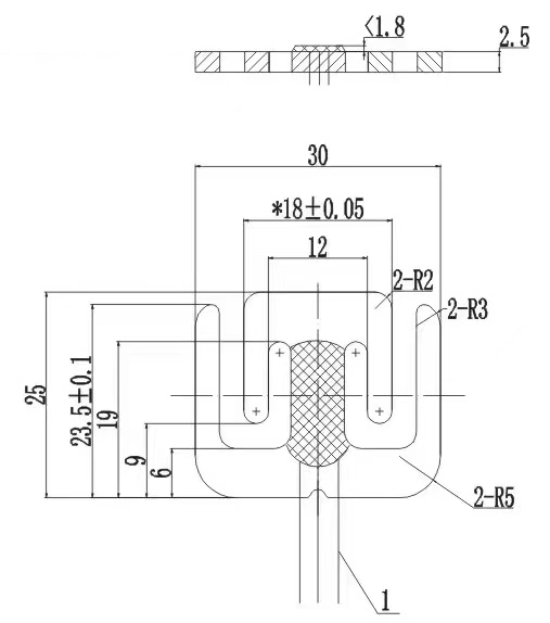 SC918 small size 30x25x2.5mm Intelligent household Adult scale Baby Scale Half Bridge Micro Load Cell 50kg