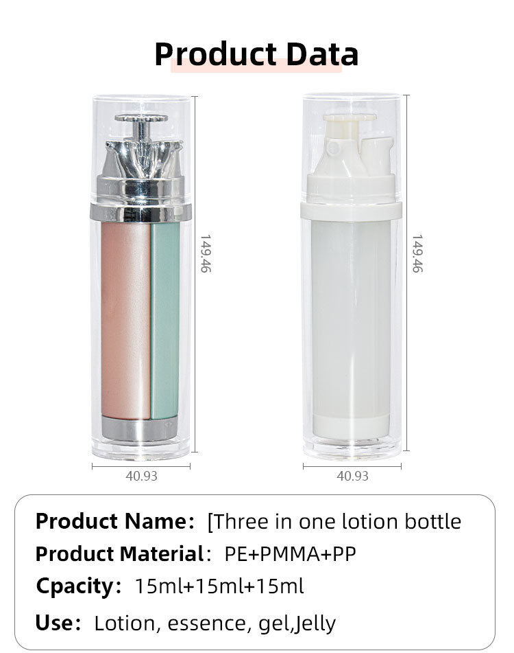 45ml Lotion Pump Bottle Moisturiser Sprayer Pump 3 In 1