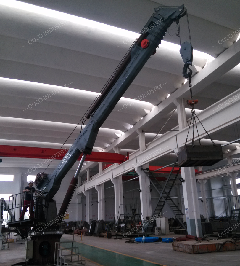 1T 30M Pedestal Telescopic Jib Crane IP56 Protect