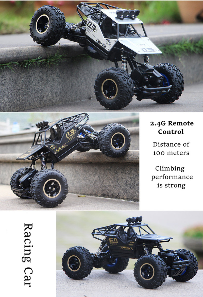 2.4G Remote Control Car Drift Off-Road Vehicle 4WD Climbing Speed Racing Charging Toy