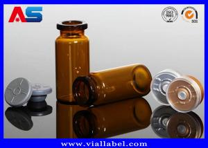 China Amber Brown Glass Pharmaceutical Industrial 10ml  Dropper Bottles Ayonet Mouth / Dropper on sale