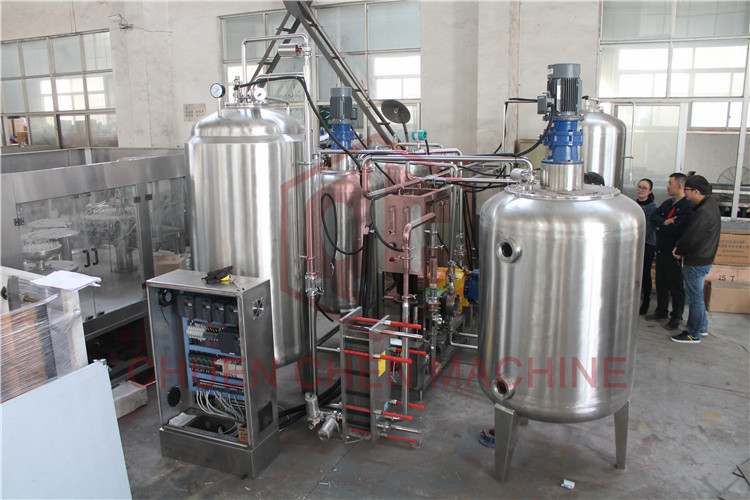 Carbon Dioxide Carbonated Drink Production Line Inline Filling Systems