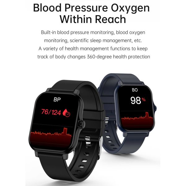 1.75 Inch Smart Bracelet Watch Large Dispaly IP67 Waterproof Exercise Tracking For Men