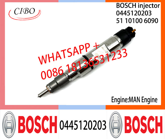 BOSCH 0445120203 51101006090 Neutral Fuel Injector Assembly 0445120203 51101006090 For MAN