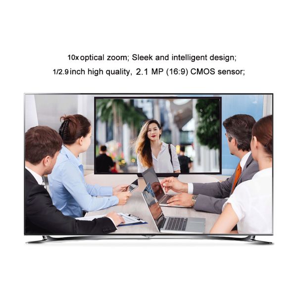 10X Optical Zoom Full HD 1080P Video Conference Camera USB Video Conference Camera for Smartboard