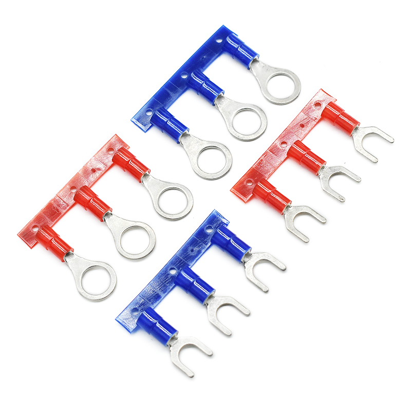 Nylon Insulated Sleeve 6.3Mm Crimp Faston Female Terminals Connector Spade Terminal Cable Lug