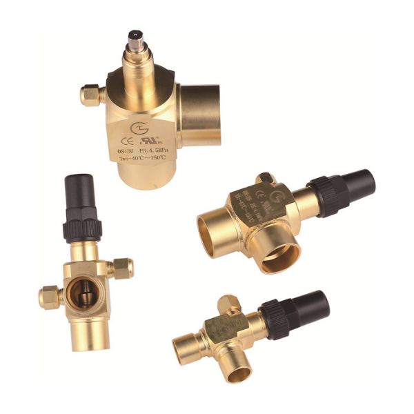 Brass Angle Valve For CFC HCFC HFC R717 Refrigerants Long Service Life CE Certified