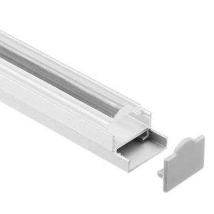 China 19.5*16mm Aluminium LED Mounting Profile Surface Mounted With Acrylic Cover on sale