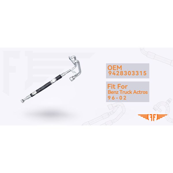 9428303315 Mercedes Benz Truck Suction Twin AC Hose For Actros 96-02