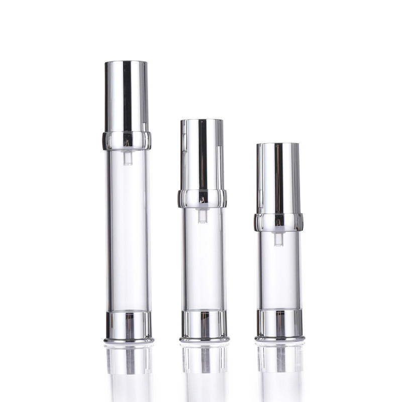 Plastic Pump 30ml Airless Cosmetic Bottles With Smooth Surface
