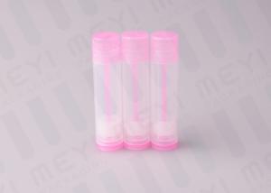 China Pink 5g  Lip Balm Tubes / Plastic Lip Gloss Tubes BPA Free And Clean on sale
