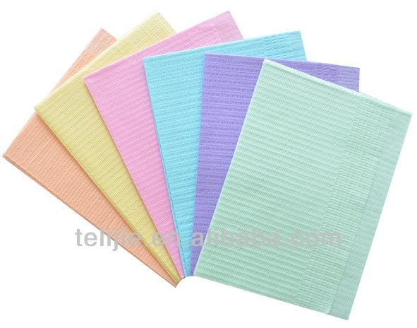 Customized Adult 33cmx45cm Disposable Paper Bibs