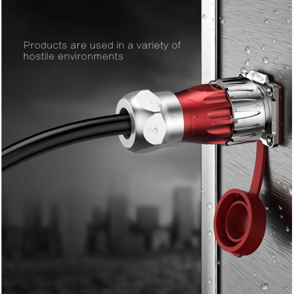 CNLINKO Factory Panel Mount 3pin Connector 3 Pin Dc Plug Waterproof Ip67 Electrical Connector for Power Generator