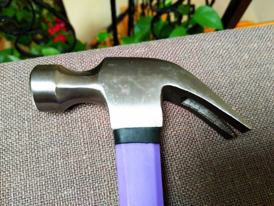 Claw hammer/Nail hammer (XL-0008) polishing surface and double colors plastic handle
