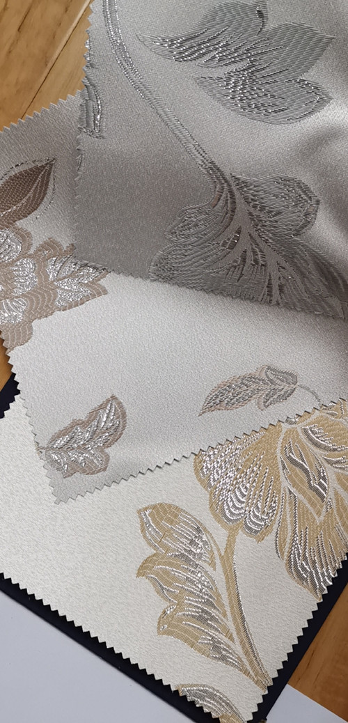 Jacquard roller fabric new design for roller blinds 100% polyester blackout large jacquard blinds