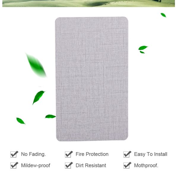Waterproof Fabric Bamboo Charcoal Wood Veneer Wall Panels Mould Proof