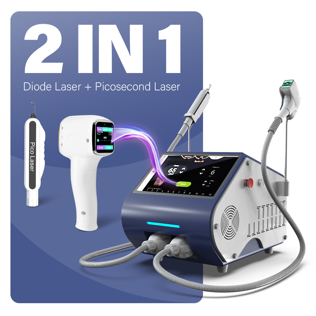 1200W 808nm Diode Laser Hair Removal Machine with Water Air Semiconductor Cooling System