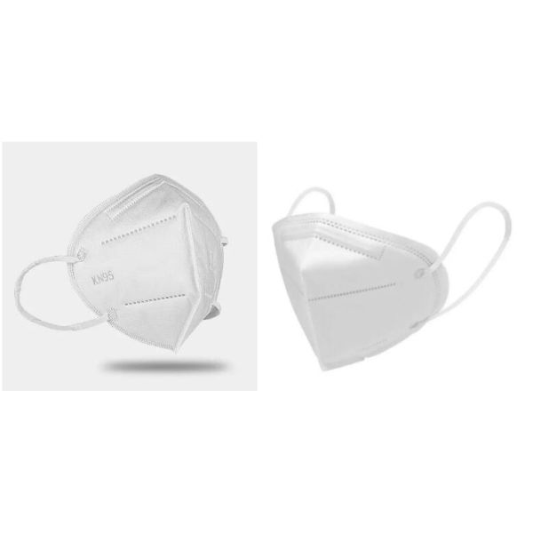 BFE95% KN95 FFP2 Face Mask White Vertical Folding Respirator High Filtration
