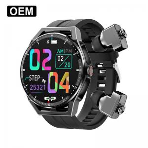 Quality TWS 2 In1 Fitness Tracker Watch Android Round Digital Watches HS20 wholesale