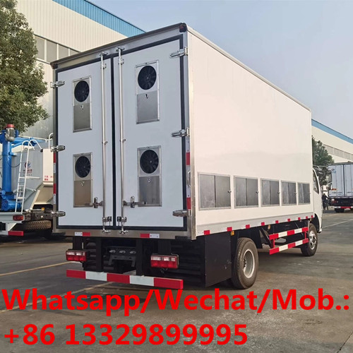 dongfeng imported refrigeration unit America Carrier chicken transport truck for sale, day old chick transported vehicle