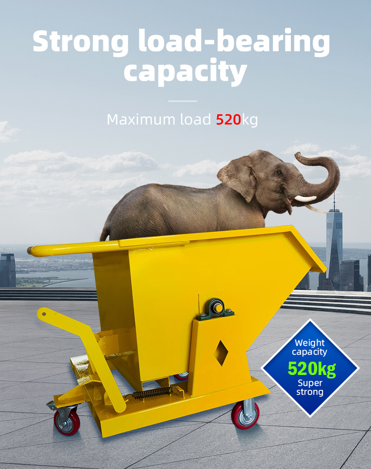 Mobile Self Tipping Hopper For Construction Mining Waste Management