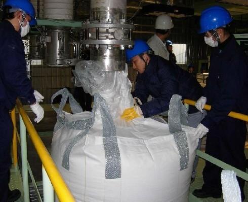 Cheap Flexible industrial Minerals PP bulk bags , factory Tubular tonne bags with Cross Corner loops for sale