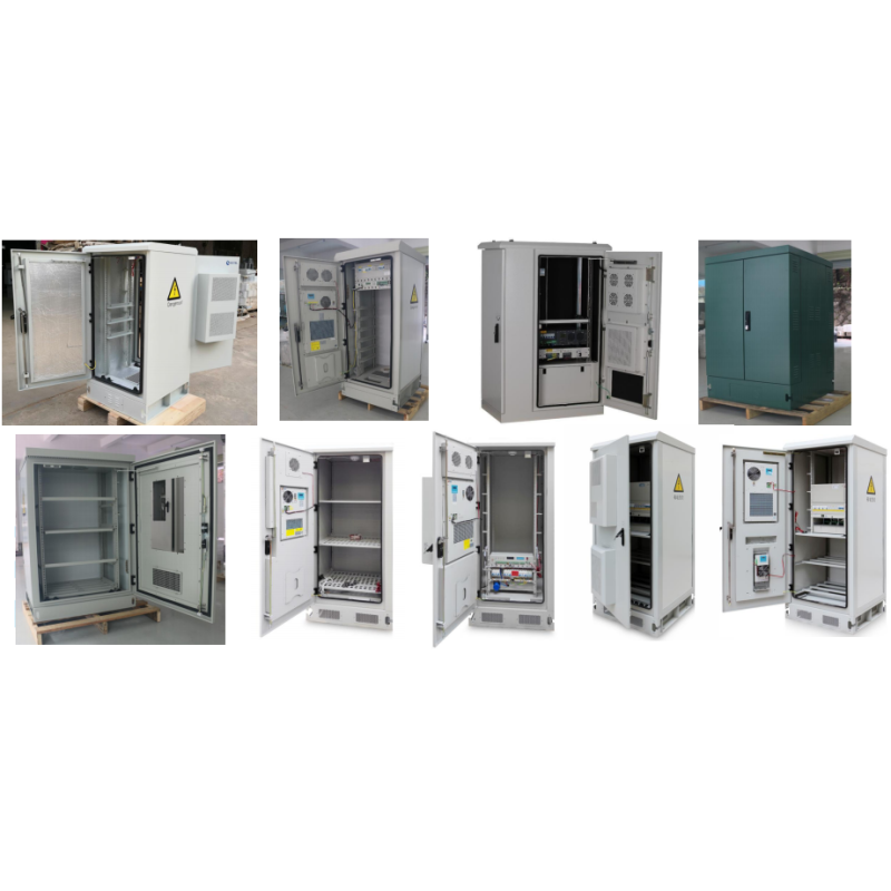 DC48V 40U 1.2mm SS Outdoor Telecom Cabinet Base Station Energy Saving